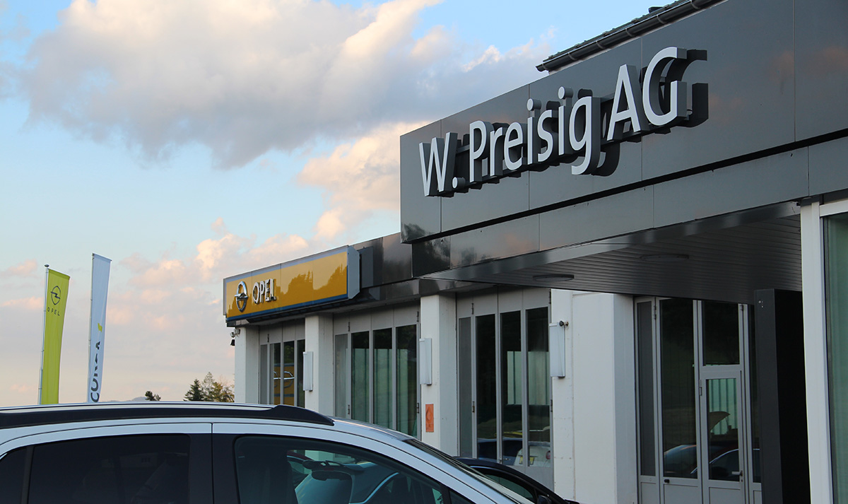 Preisig Autogarage AG Header